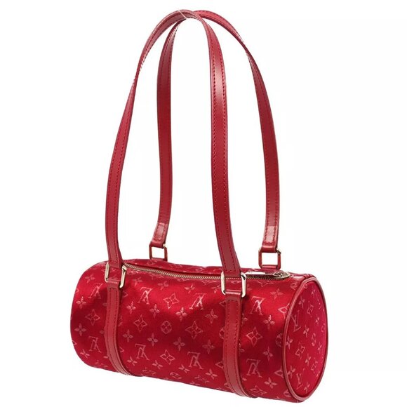 Louis Vuitton Red Monogram Satin Little Papillon - Picture 3 of 9